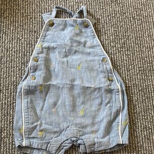 Janie and Jack Blue Overalls with Classic Design